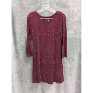 Holiday Mini Dress Women's Medium Red Wine Sparklecore Glamcore Cocktail Party‎
